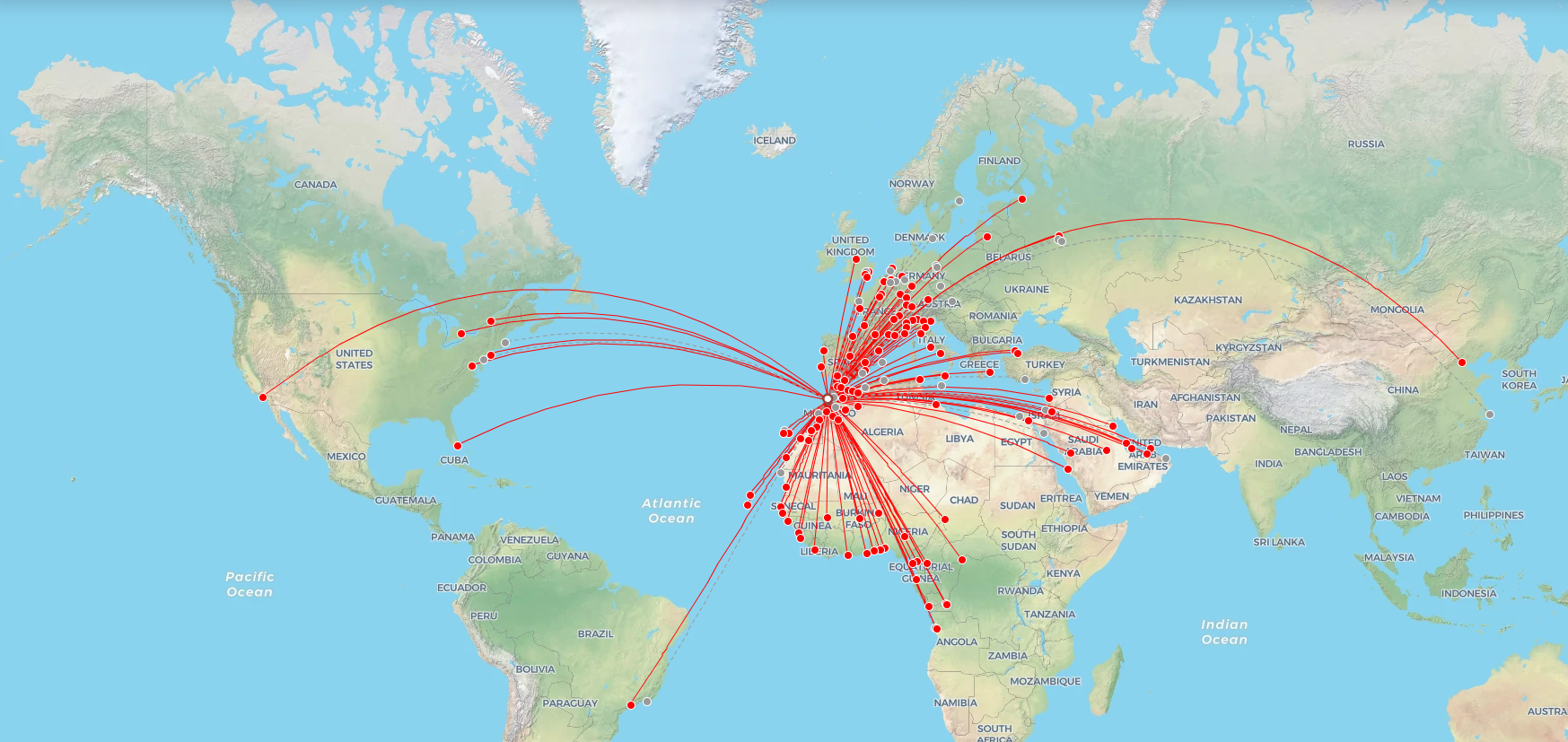 direct flights casablanca gssi