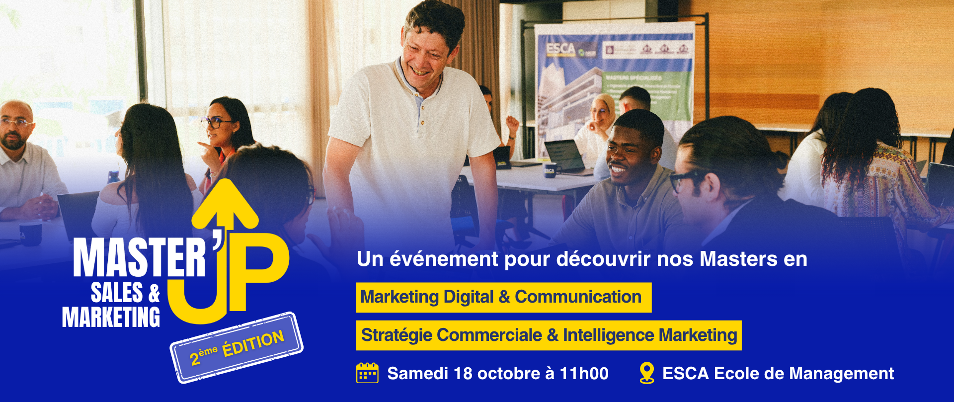 Bannière site - Master Formation Continue Marketing Digital ESCA
