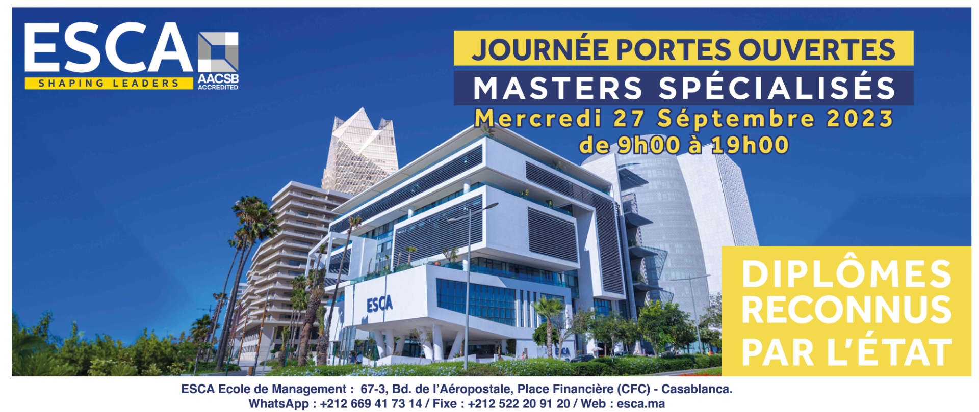 Masters Specialises ESCA Maroc